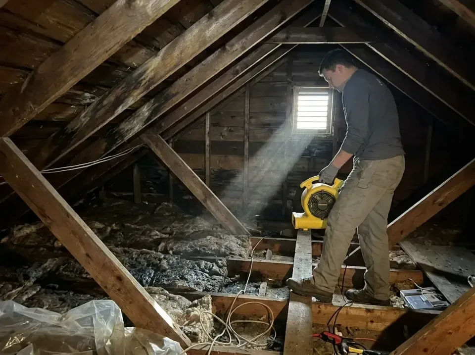 attic-water-damage-drying-proc-007 — frequently asked questions, Emergency Water Extraction & 24/7 Flood Response in Lambert…
